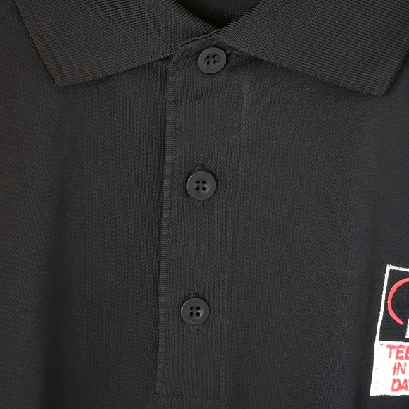 NIKE GOLF Golf Shirt Black White Swoosh Big & Tall XXL - Picture 3 of 12